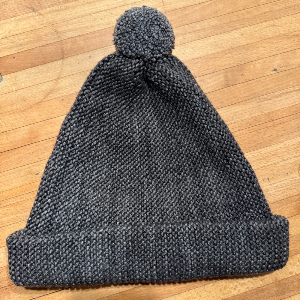 Misha & Puff Garter Hat in Bark